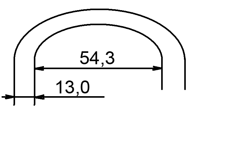 Hauptstimmbogen Trompete BACH-type 11,7 mm
